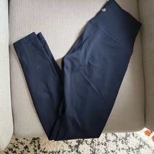 Lululemon Wunder Train Navy Sz 6 28”